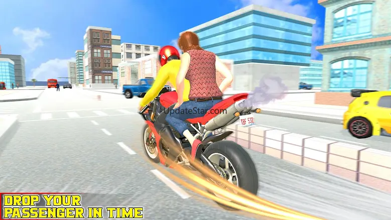 Futuristic Flying Bike Taxi Si 1.4