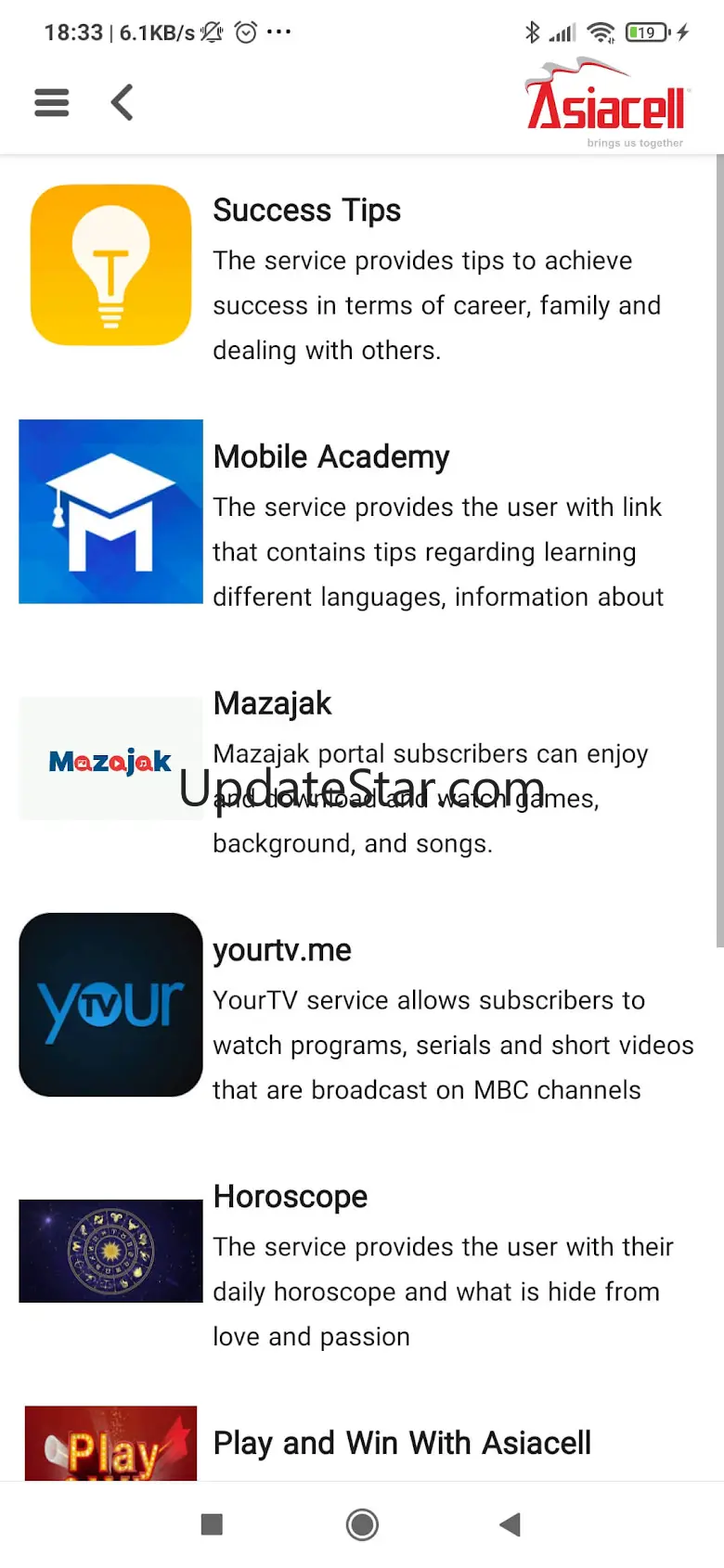 Asiacell Entertainment 2.0.1