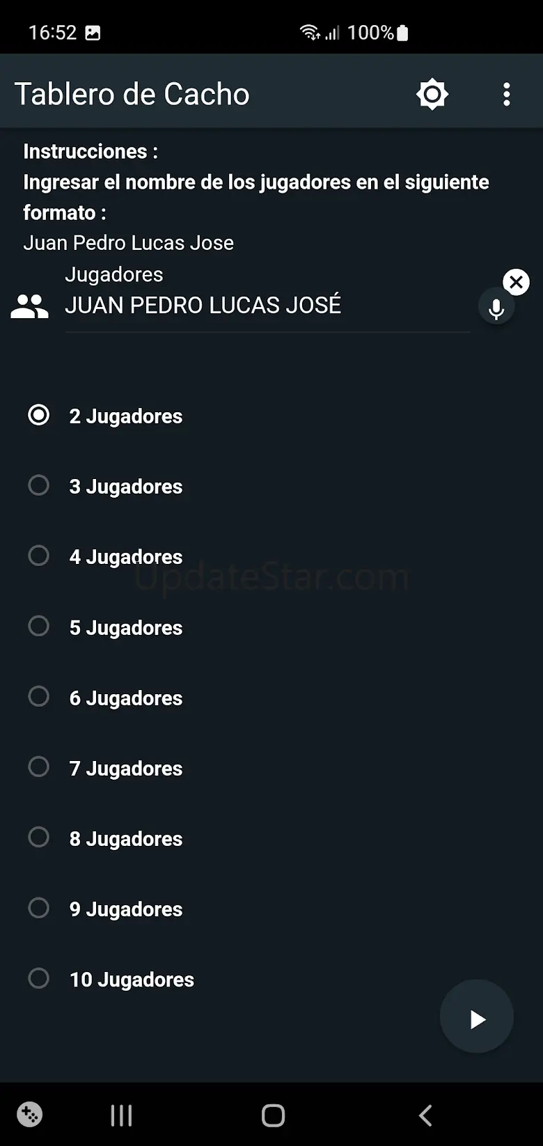 Tablero de Cacho 3