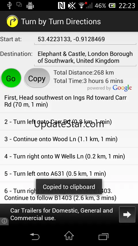 Turn by Turn Directions 3.1.2