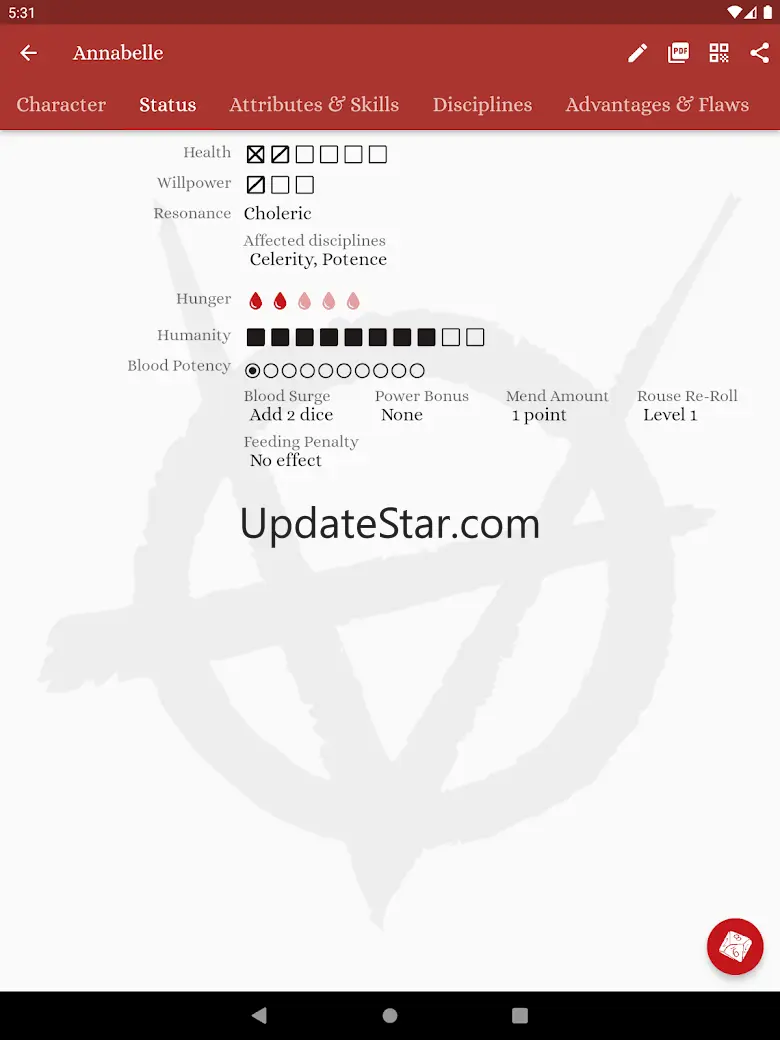 Vampire v5 Characters 1.34.3