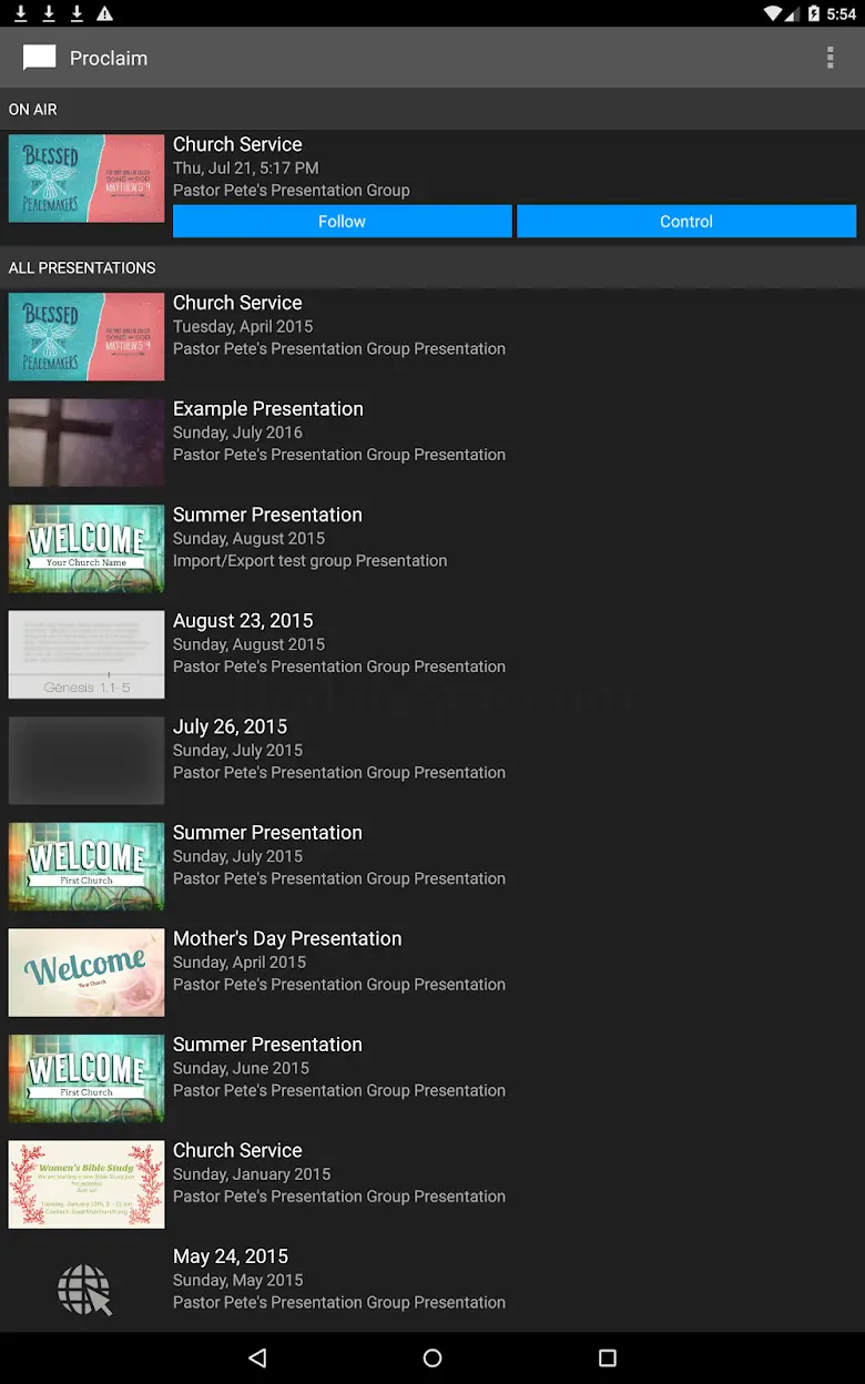 Proclaim Remote 4.2.1