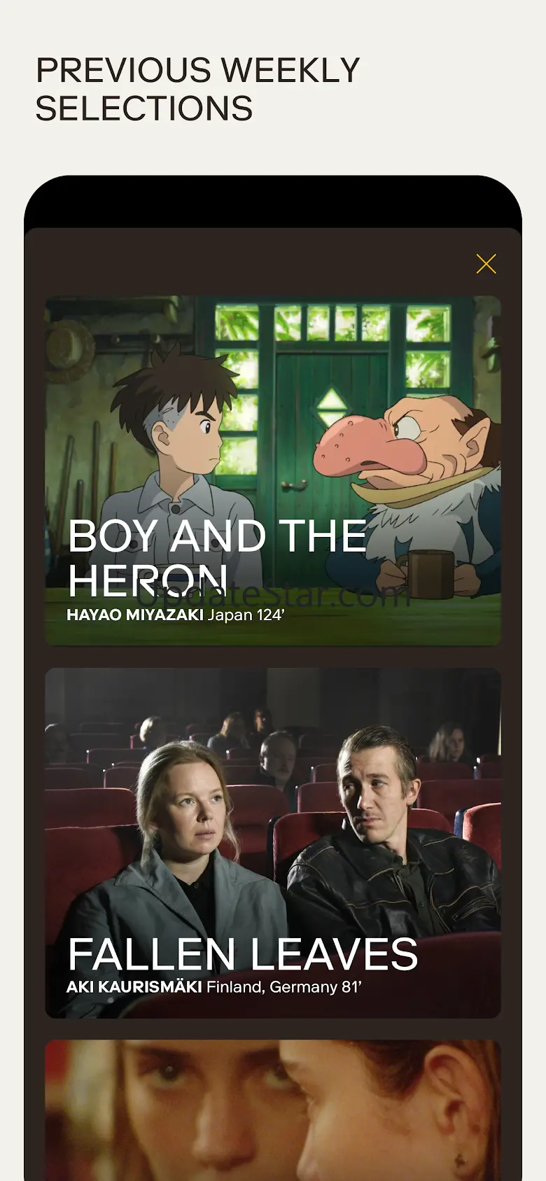 MUBI GO: hand-picked cinema 29.0