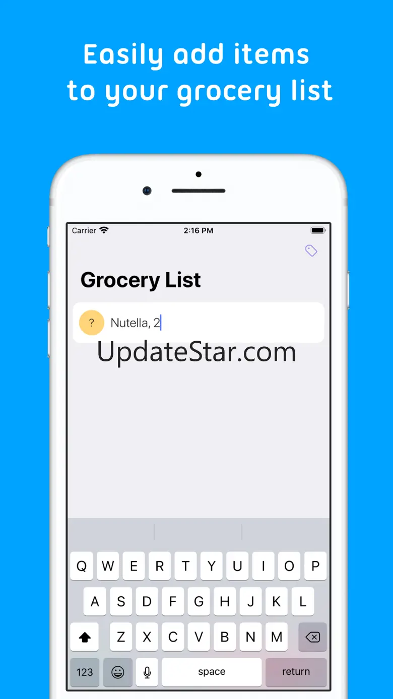 Mindy : Grocery List 1.2