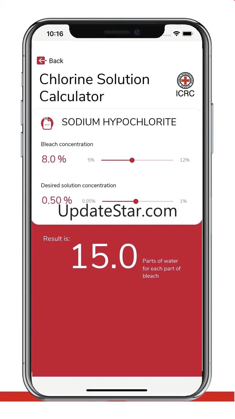 Chlorine solution calculator 1.0
