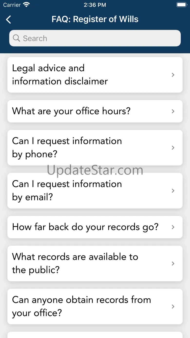 ChesCo Register of Wills 2.0.0