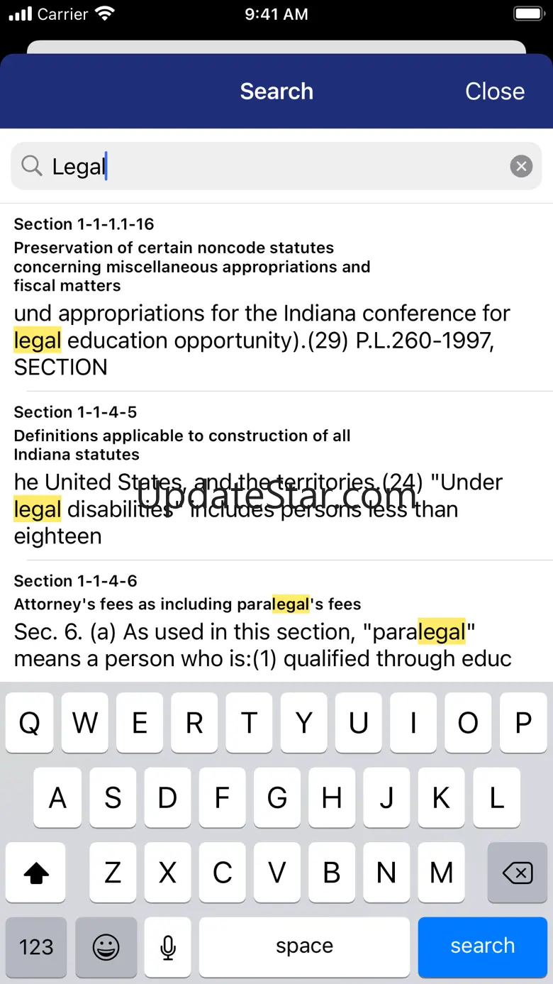Indiana Code by PocketLaw 1.9.3