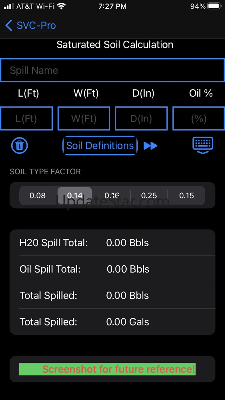 Spill Calc - Pro 1.0.0