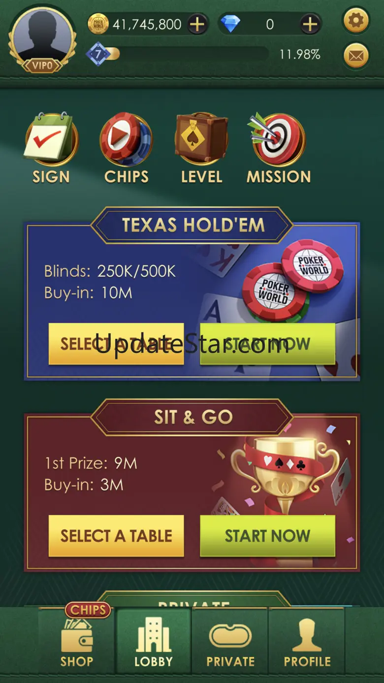 Poker World: Texas Holdem 3.180