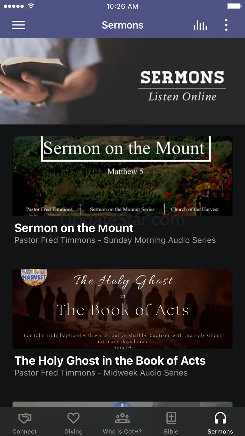 Church of the Harvest (COTH) 6.3.1