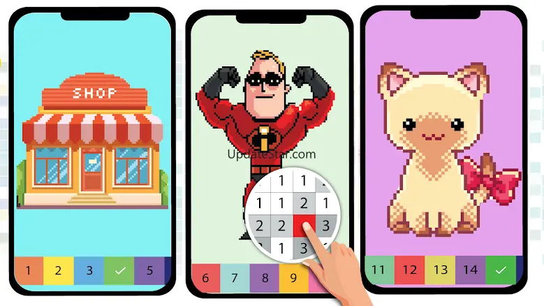 Pixel Art Color by number Game 6.1