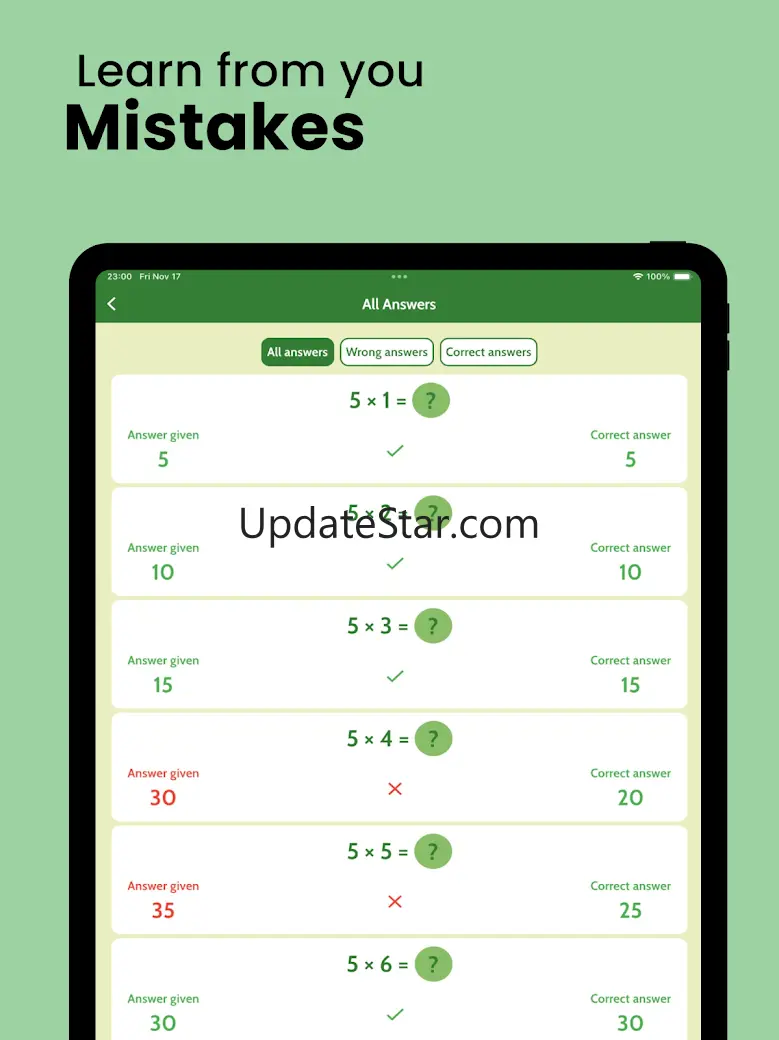 Maths Tables 1 - 100 with Test 9.3.4