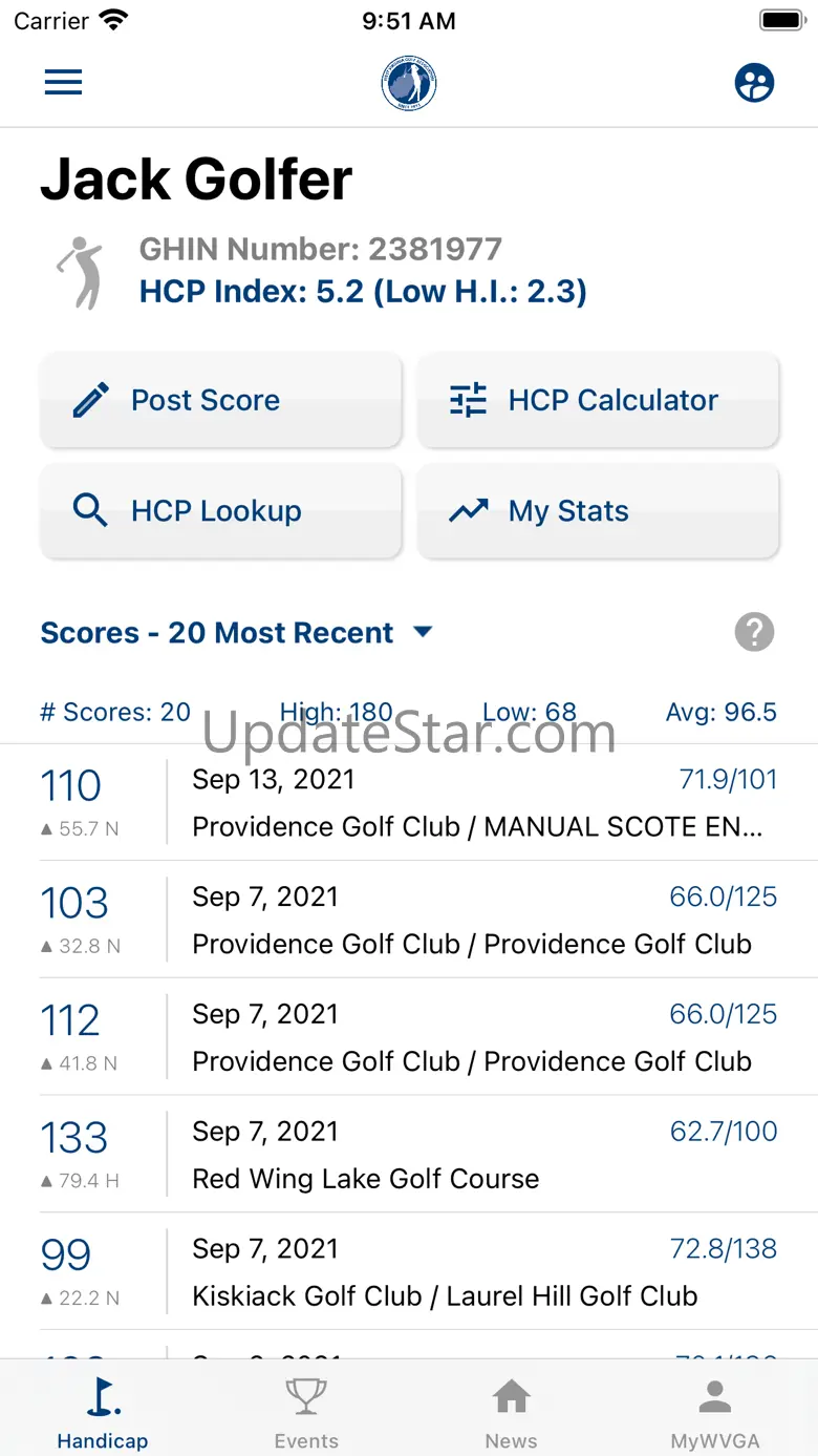 West Virginia Golf 4.7.7
