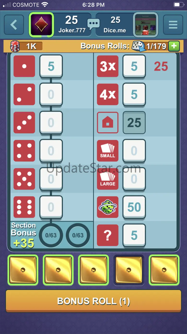 Dice-n-Roll online Yatzy 1.1.3