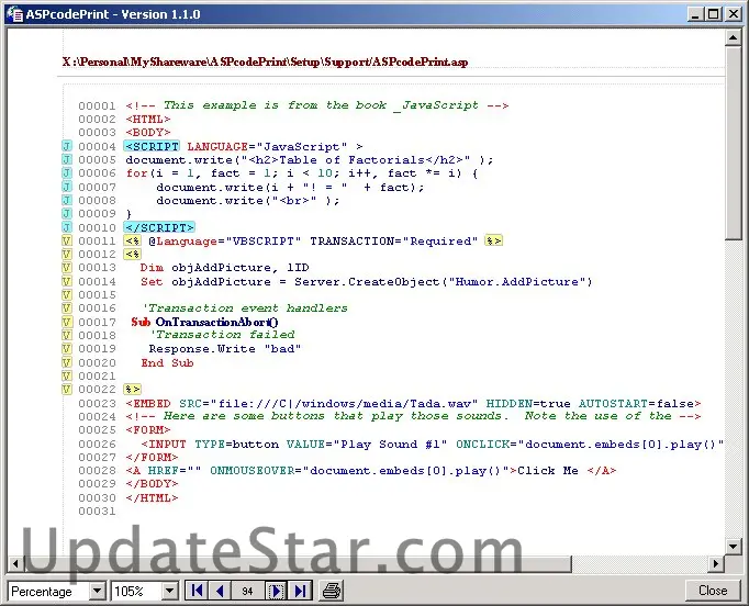 ASPcodePrint 1.5.19