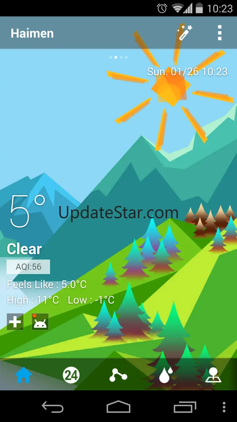 Mount Background GO Weather 1.1