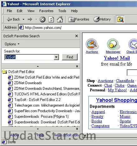 DzSoft Favorites Search 2.1