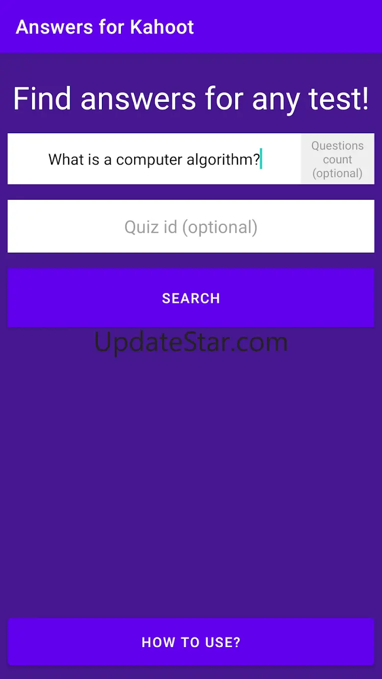 Answers for Kahoot 1.0