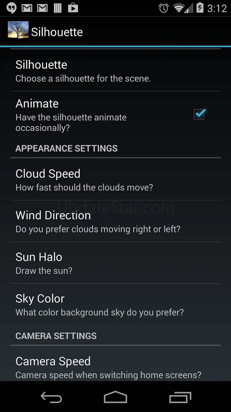 Silhouette Live Wallpaper 2.05
