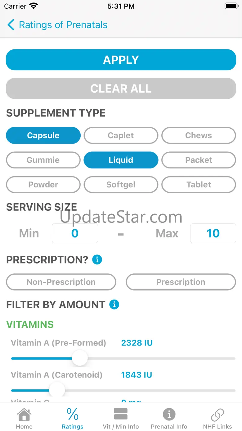 Prenatal Rater 3.1.6