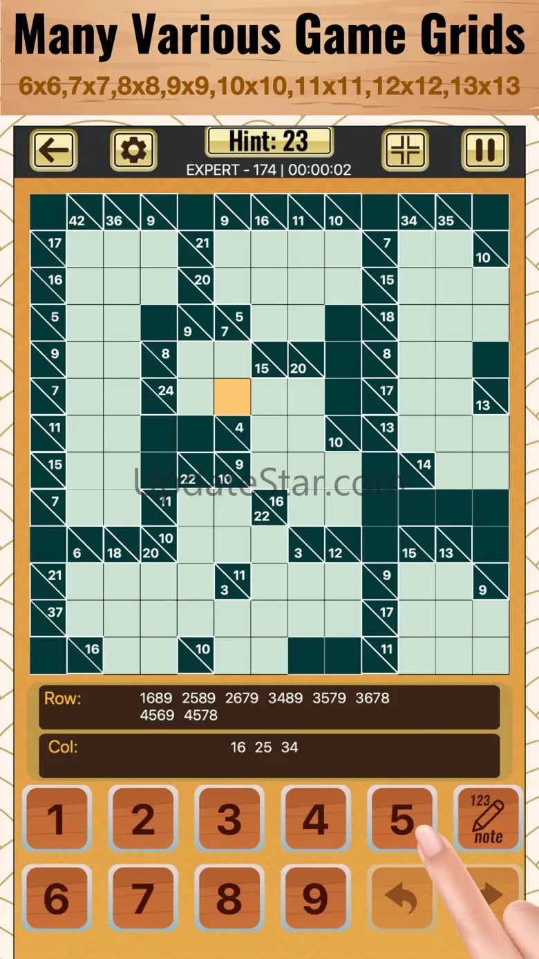 Kakuro Cross Sums Puzzles 1.02