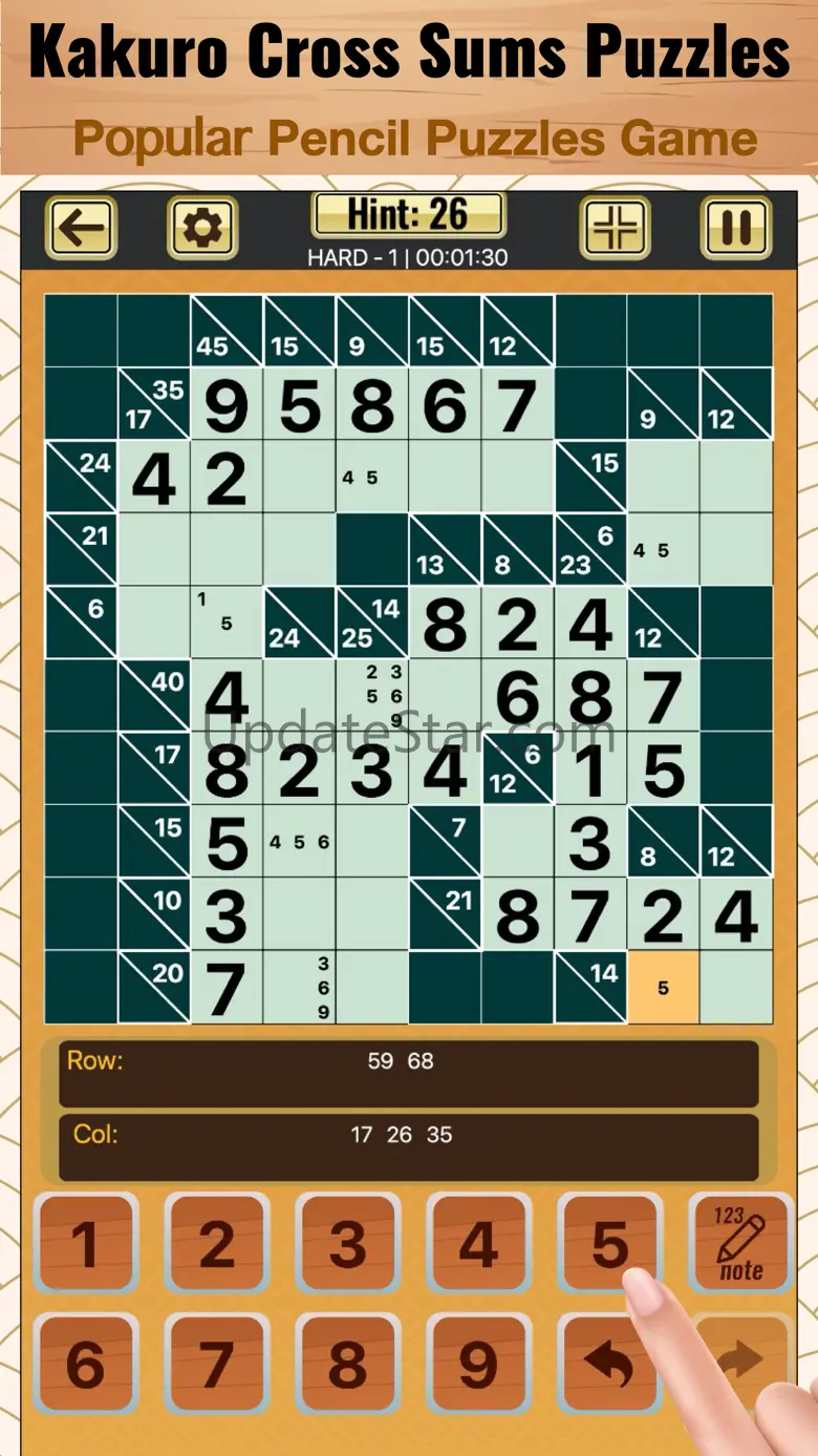 Kakuro Cross Sums Puzzles 1.02