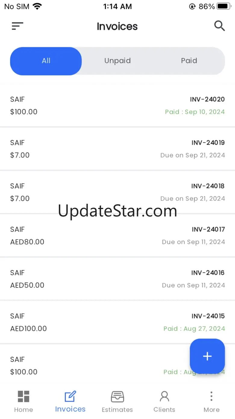 Billed Invoice & Time Tracking 21.1.0