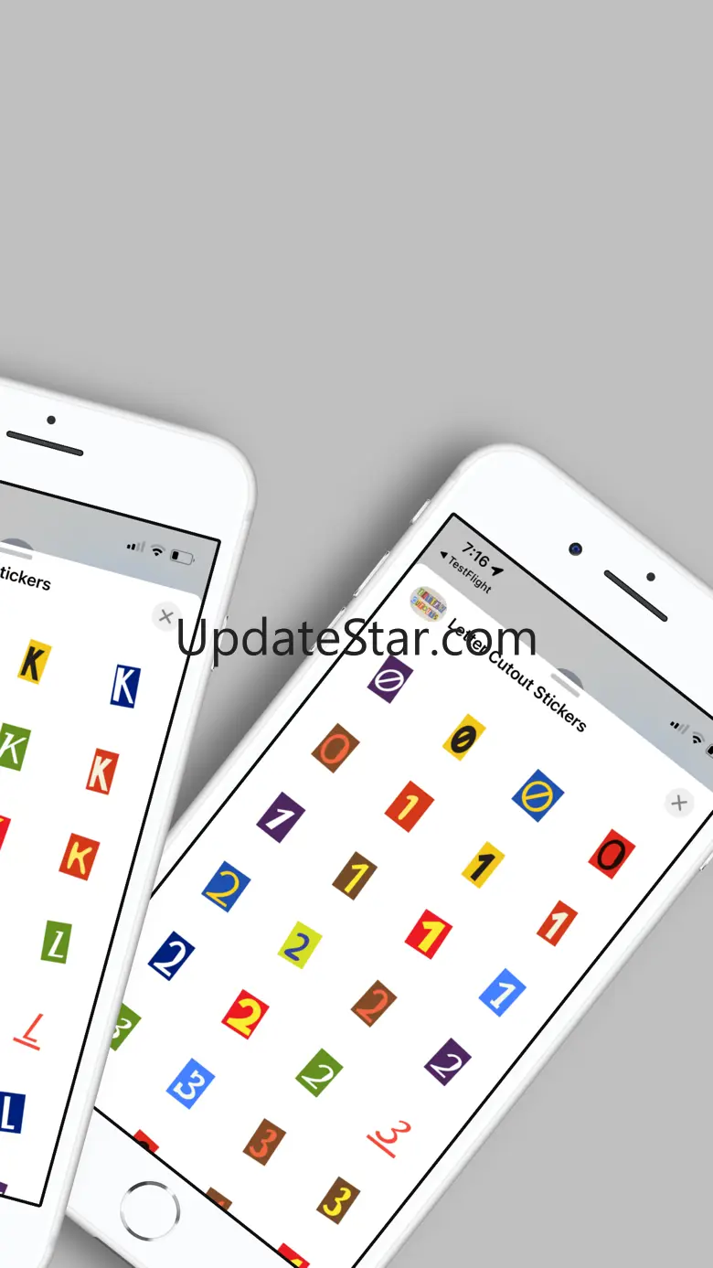 Letter Cutout Stickers 1.1