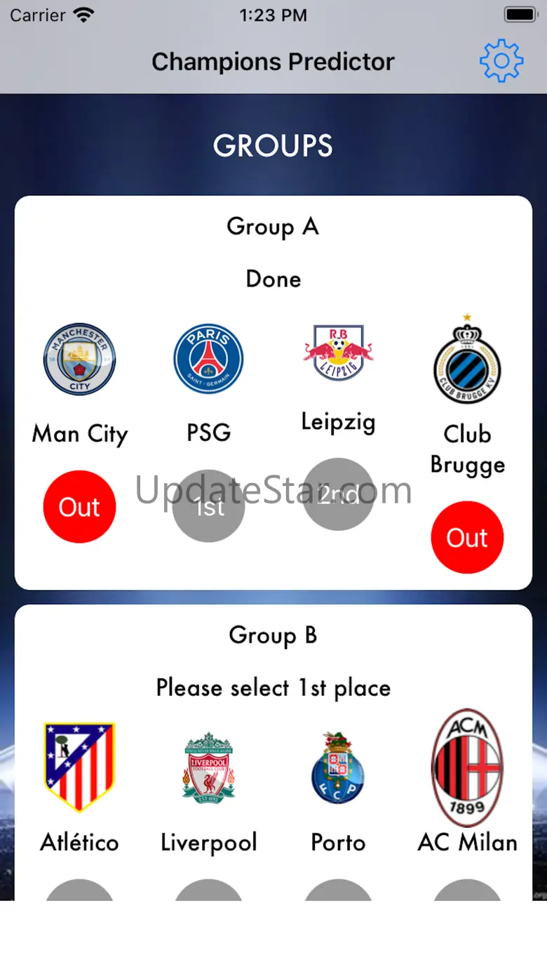 Champions Football Predictor 1.13