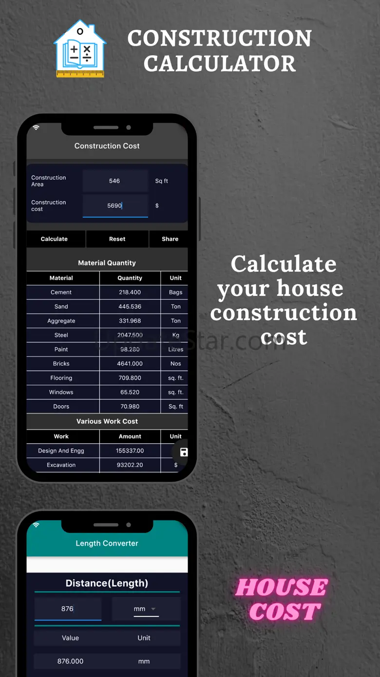 Construction Calculator A1 2024.09.02