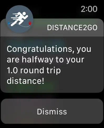 Distance2Go: Track My Exercise 1.2.0