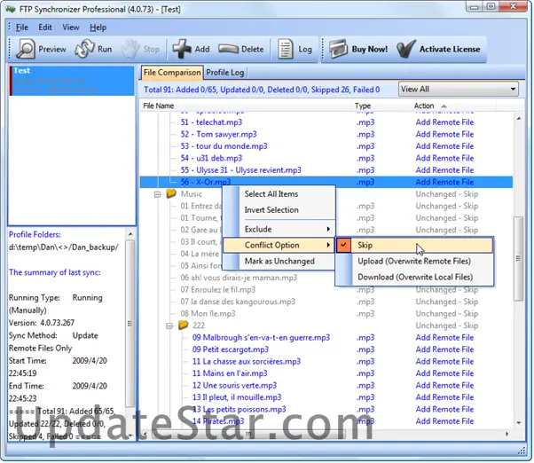 FTP Synchronizer 7.0.15