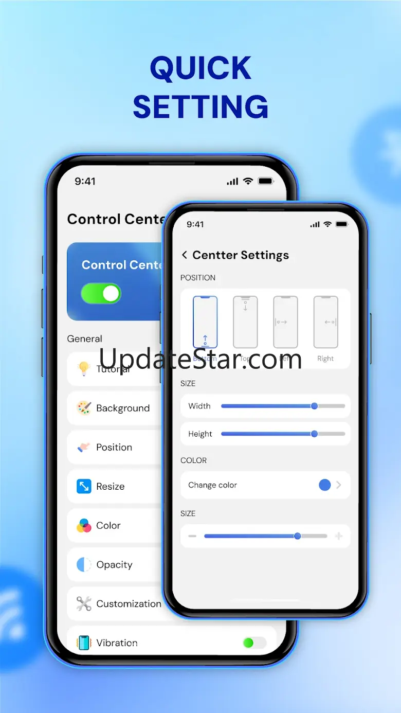 Quick Control Center & Tools