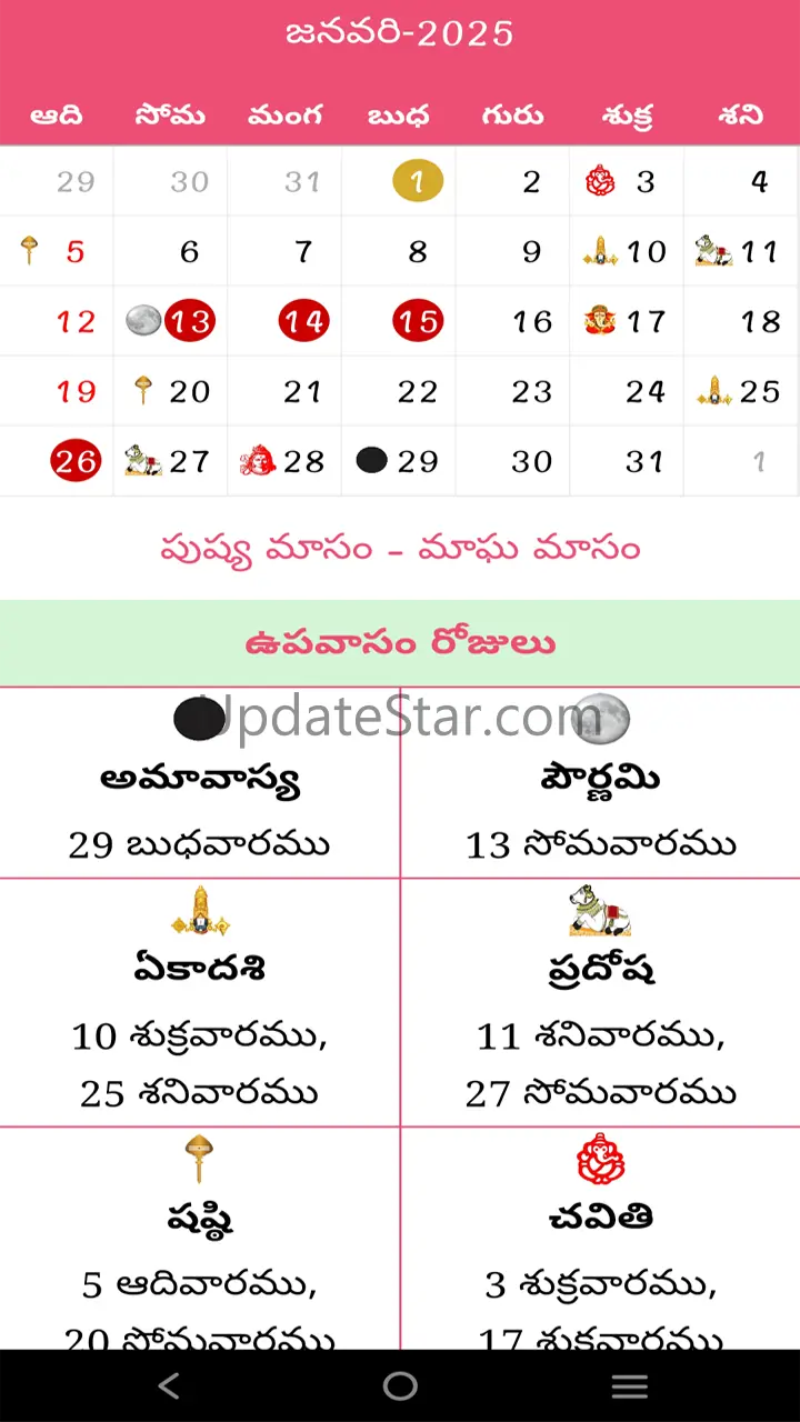 Telugu Calendar 2025 96.510