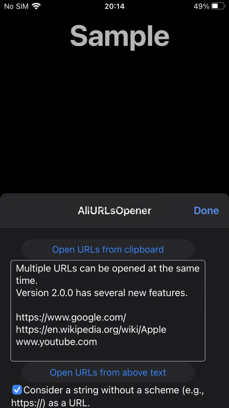 All URLs Opener for Safari 2.2.0