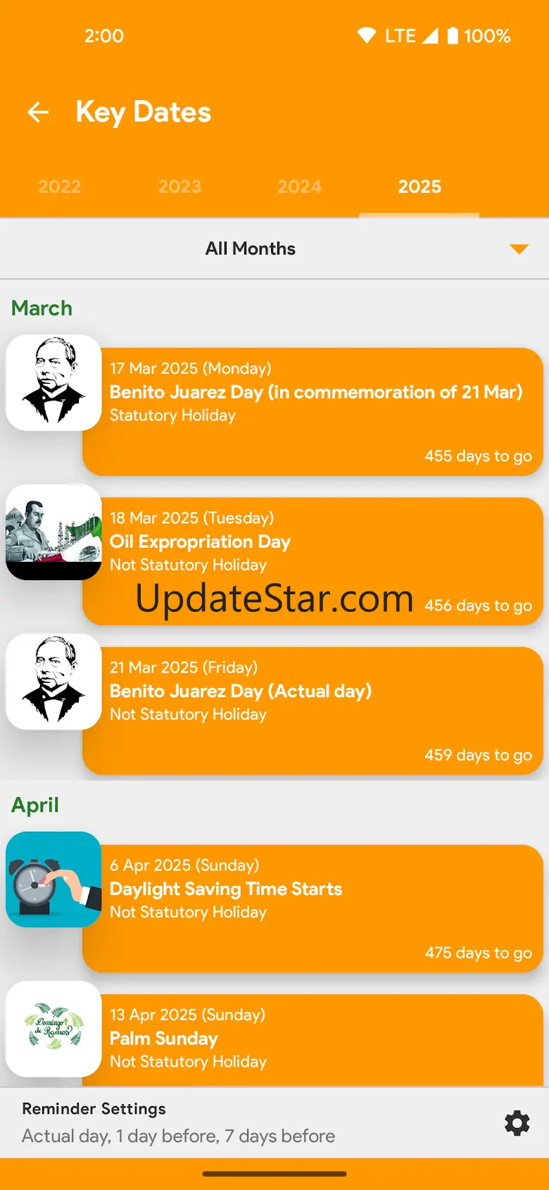 Mexico Calendar 6.1.1