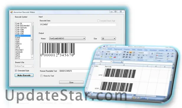 Aeromium Barcode Fonts 4.0