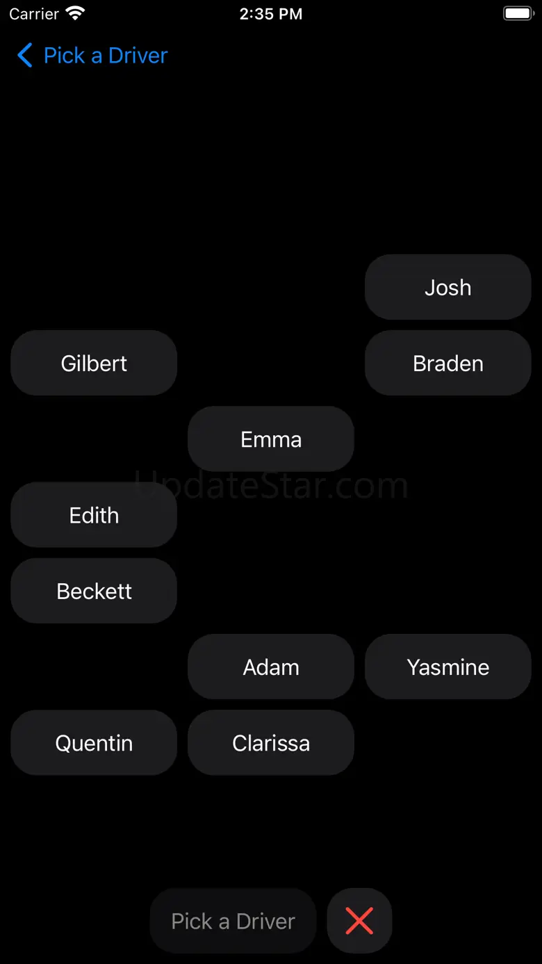 Pick a Driver 1.0.0