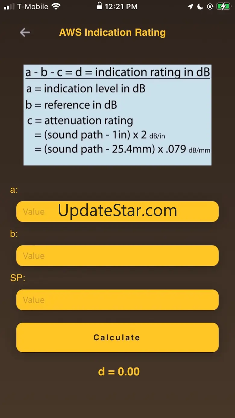 NDT Calculator 1.0