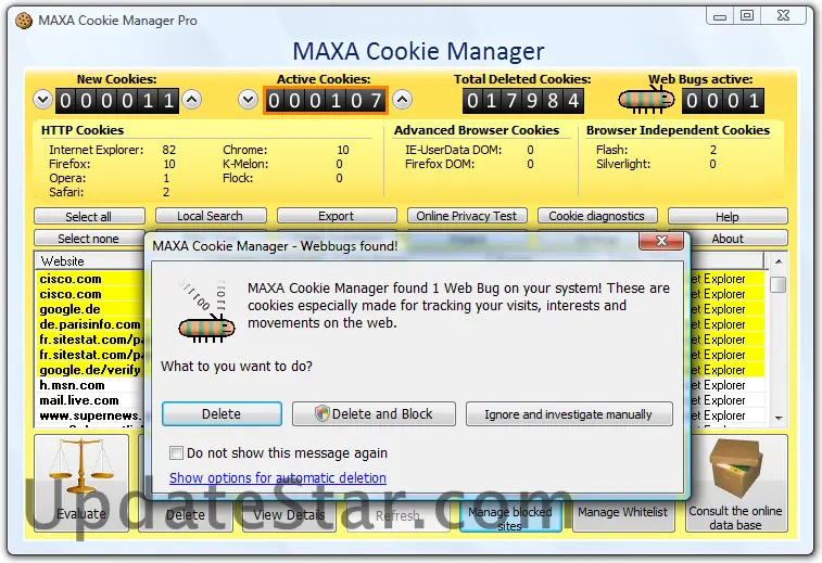 MAXA Cookie Manager 6.0