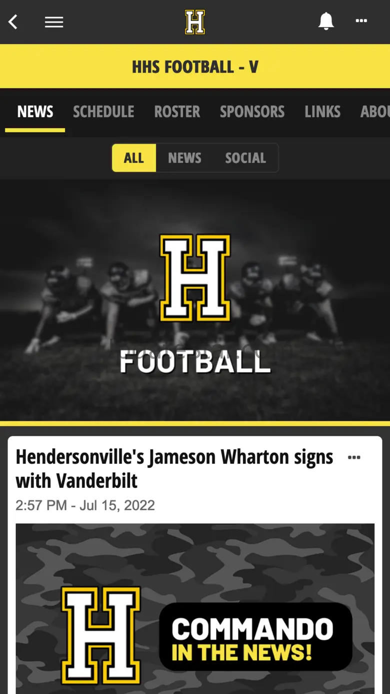 Hendersonville H.S. Athletics 4.1.8