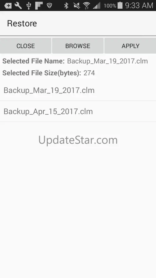 Backup Log 2.01