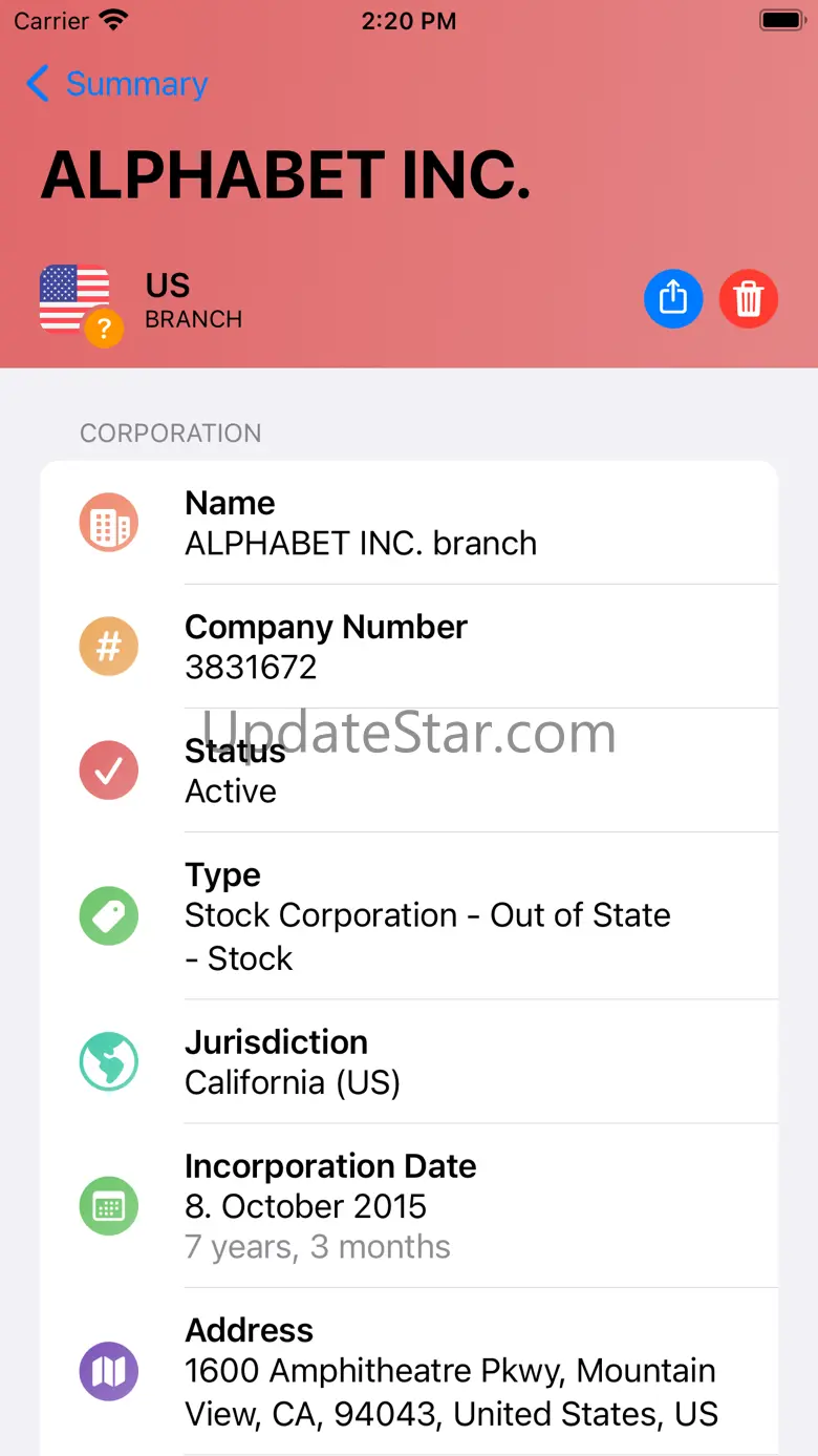 Companies – Search and Create 1.0