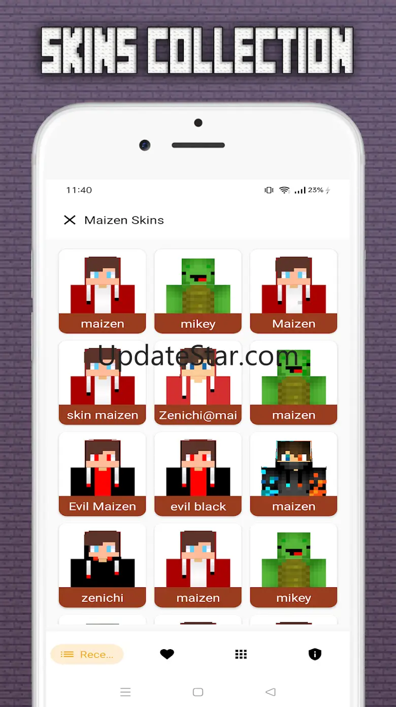 Maizen Skins For Minecraft 1.5