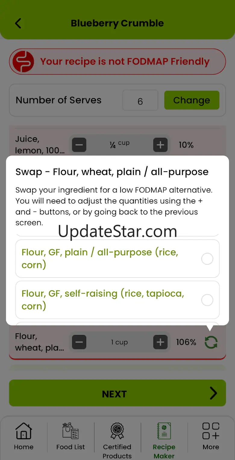 FODMAP Friendly 7.5