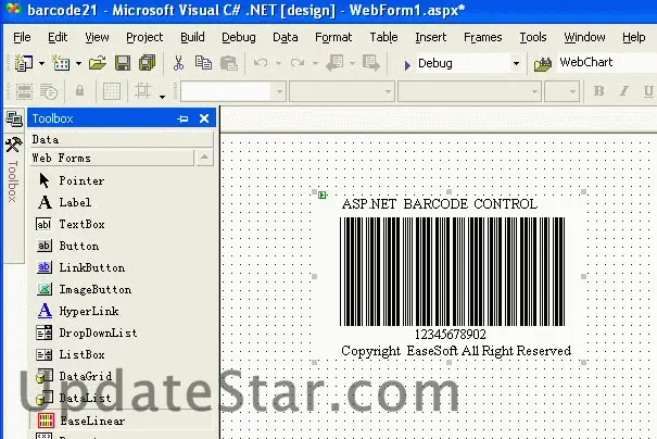 EaseSoft ASP.NET Barcode Control 4.0
