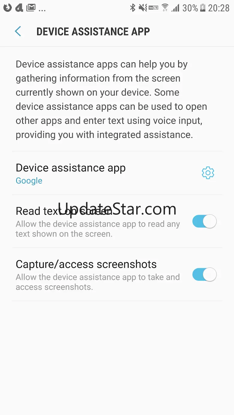 Default App Settings Shortcut 3: adaptive banner