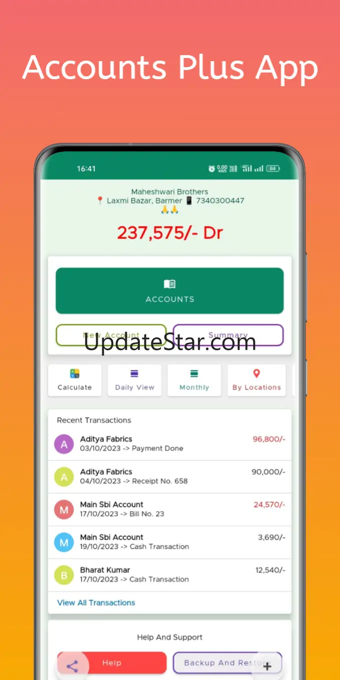 Accounts Plus - Ledger Book 44.5