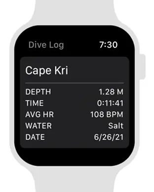 DiveWatch - Dive Tracker 1.0