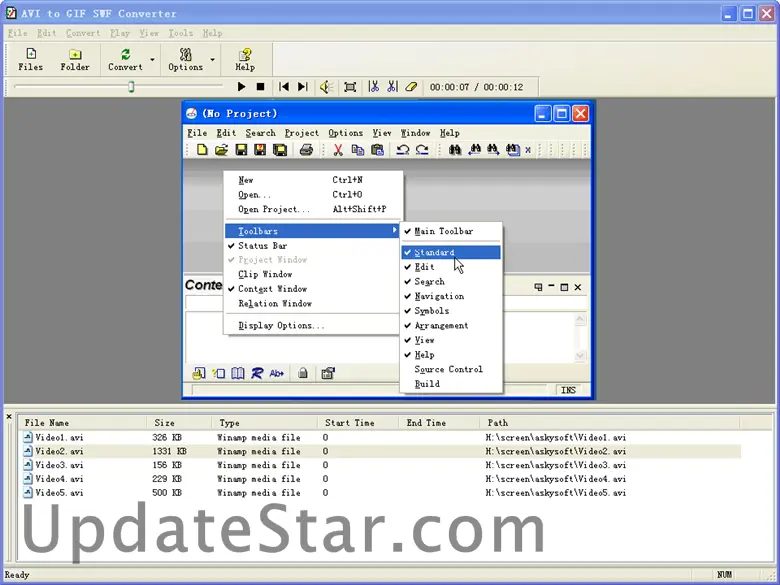 AVI to GIF SWF Converter